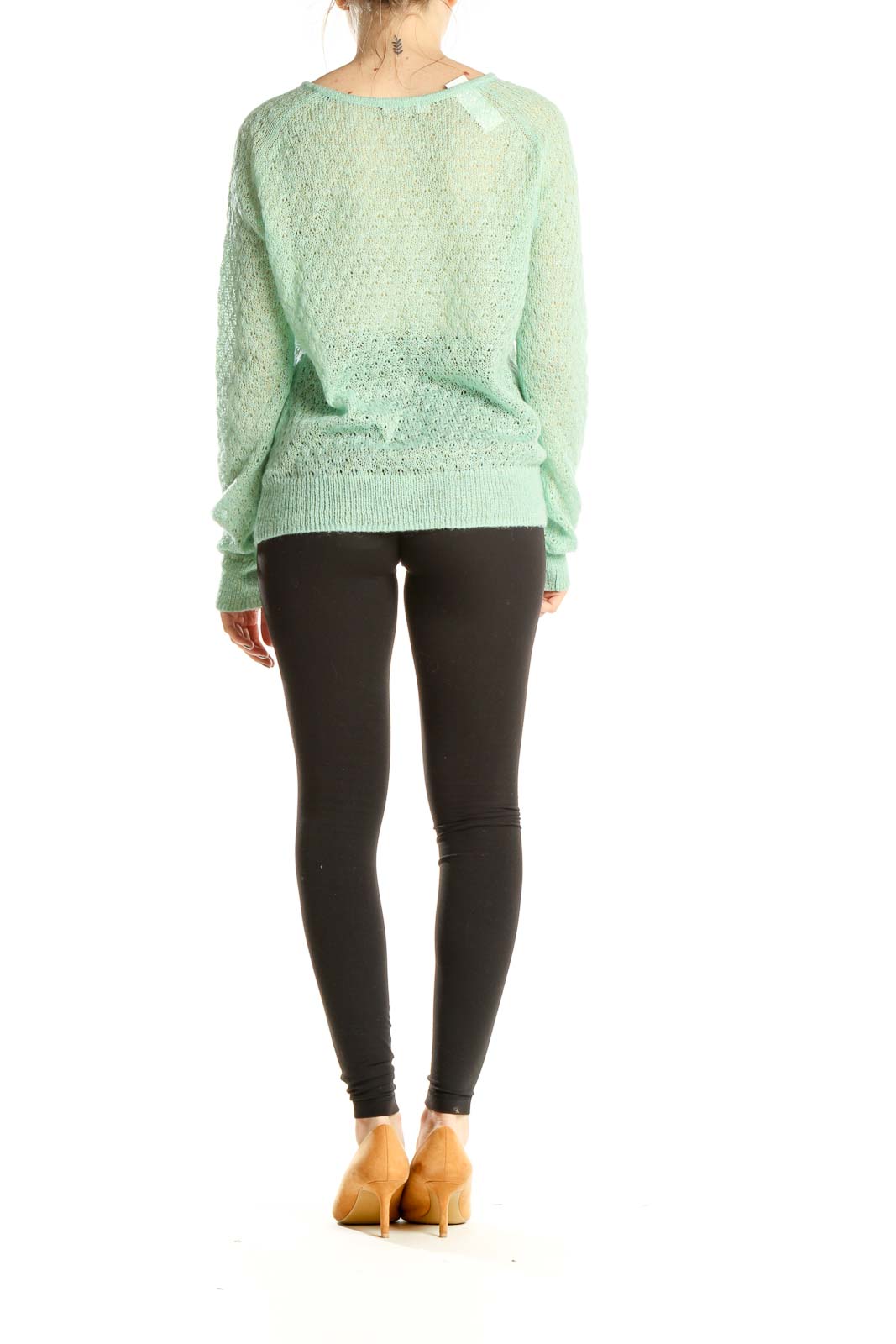 Green All Day Wear Sweater