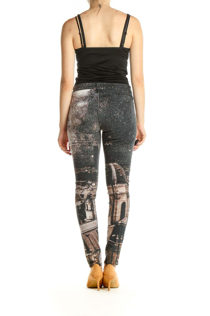 Multicolor Printed Skinny Jeans