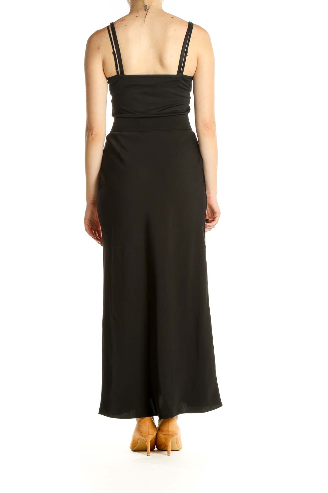 Black Brunch Maxi Wrap Skirt