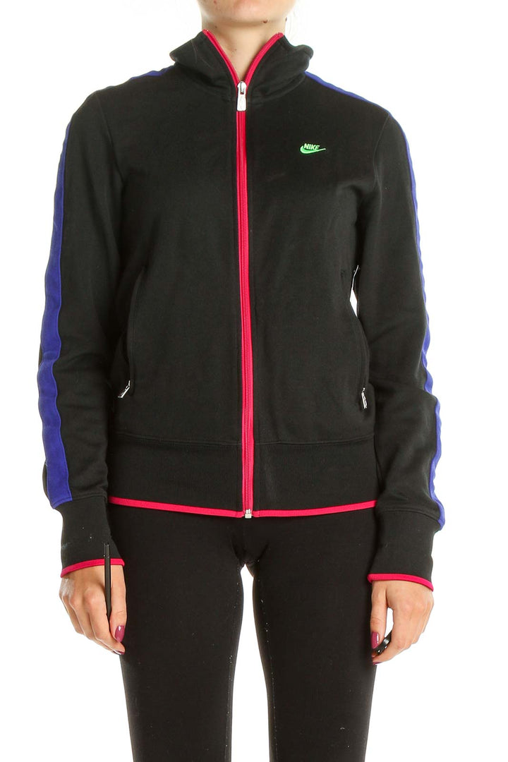 Black Retro Activewear Jacket