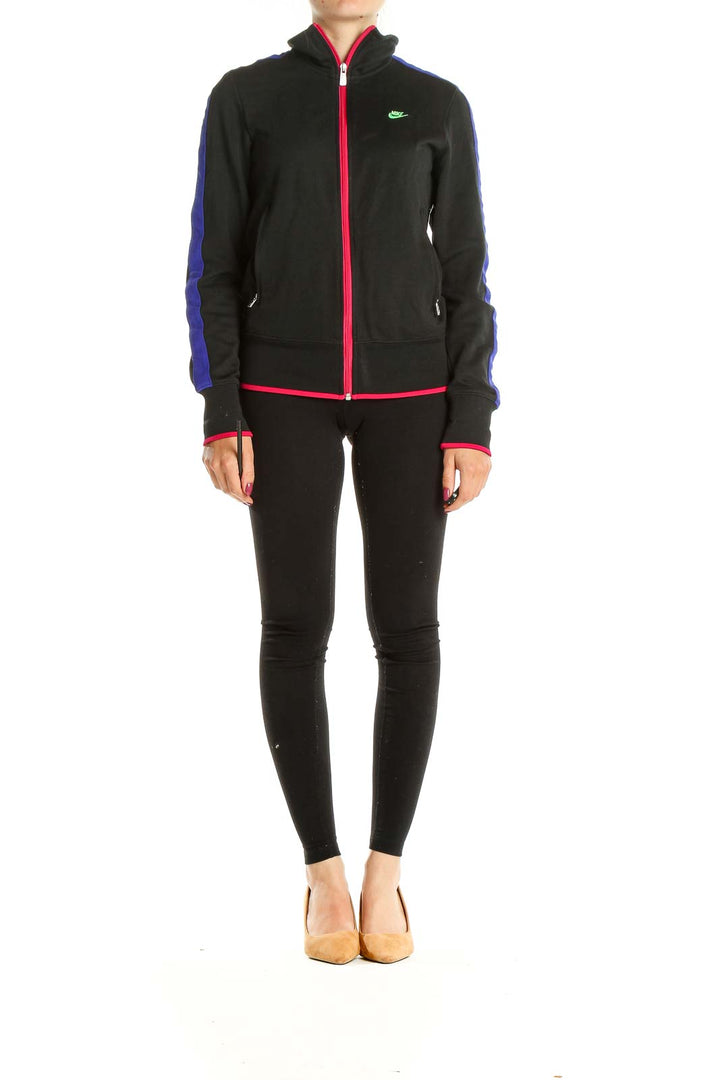 Black Retro Activewear Jacket