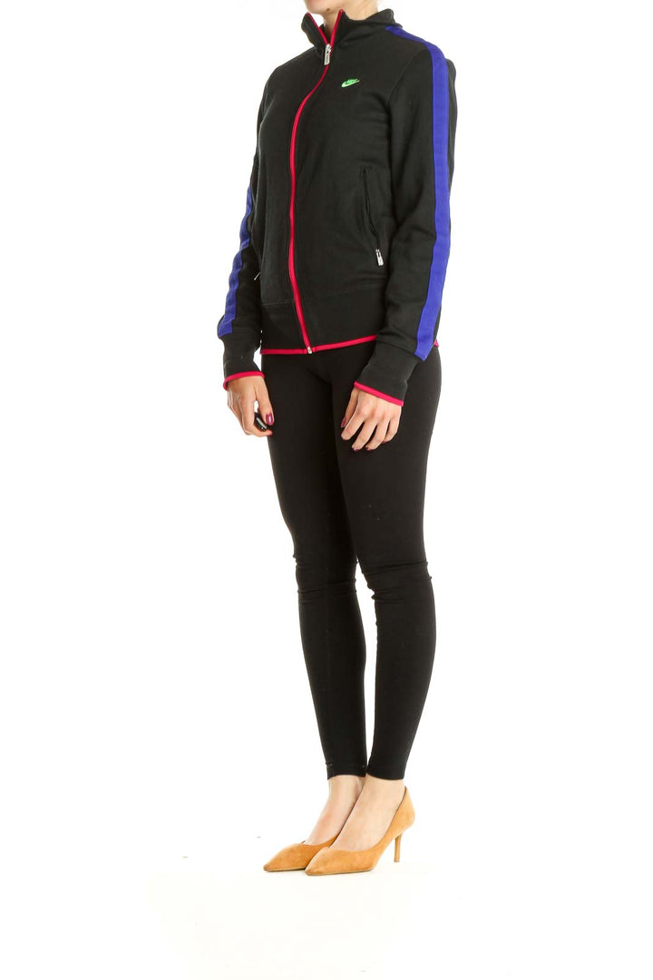 Black Retro Activewear Jacket