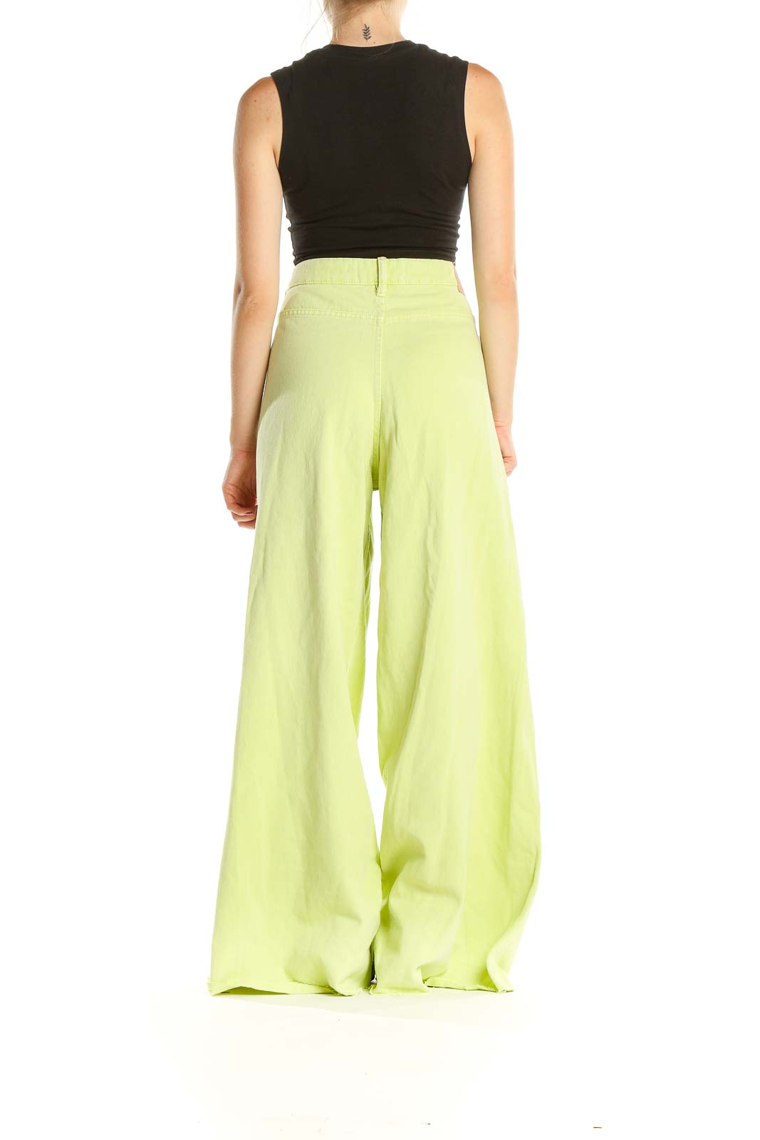 Green Wide Leg Jeans