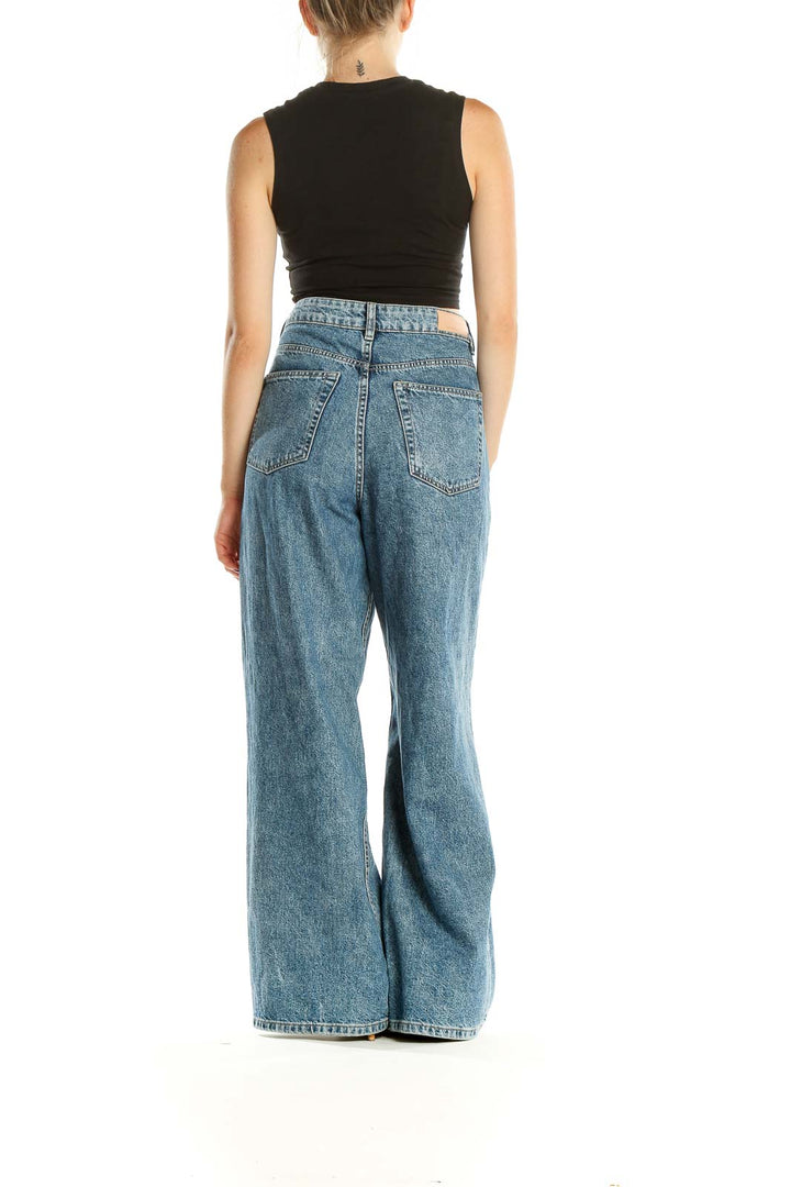 Blue Wide Leg Jeans