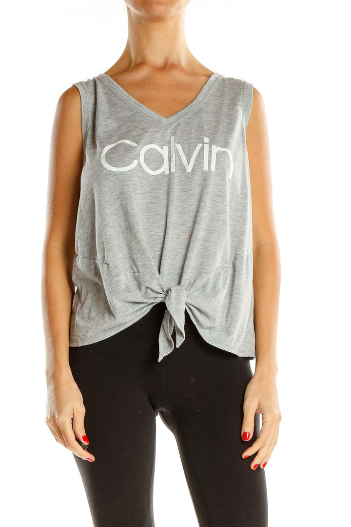 Gray Activewear Tank Top