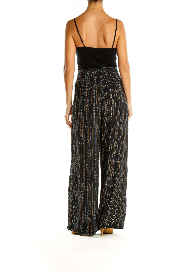 Black Striped Bohemian Palazzo Pants