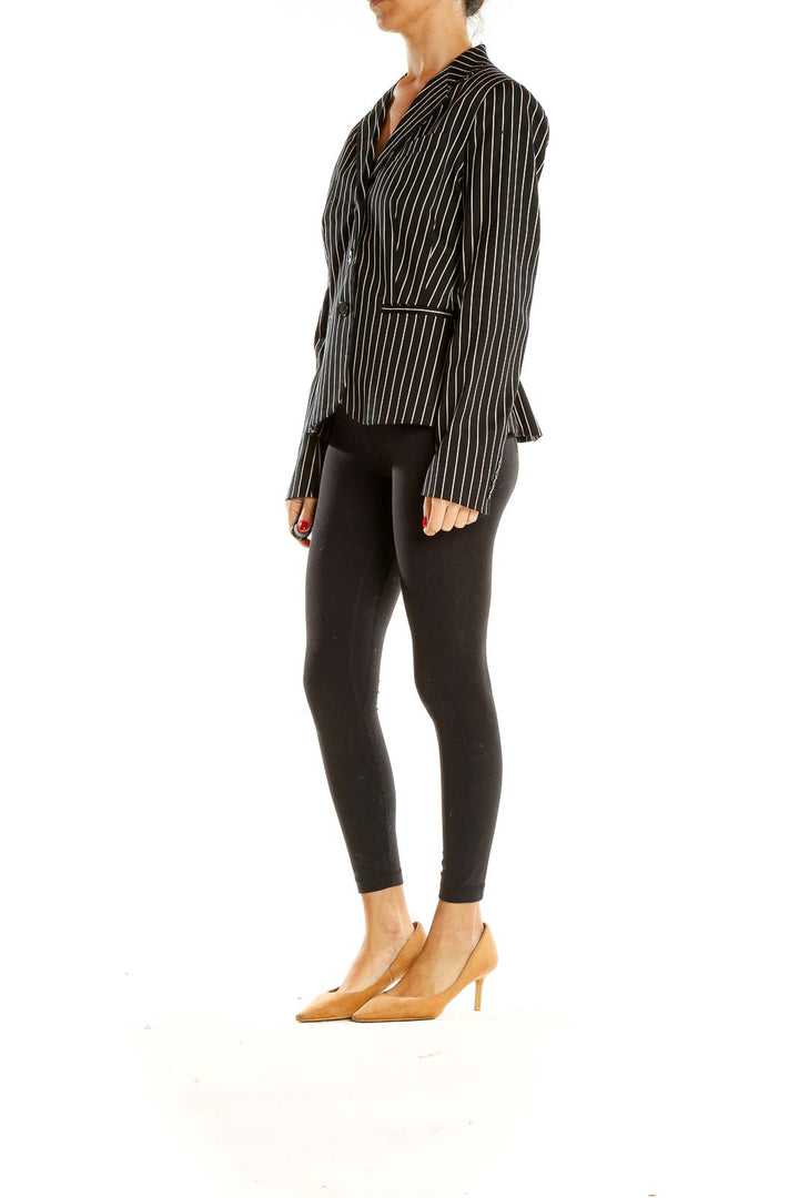 Black Striped Blazer