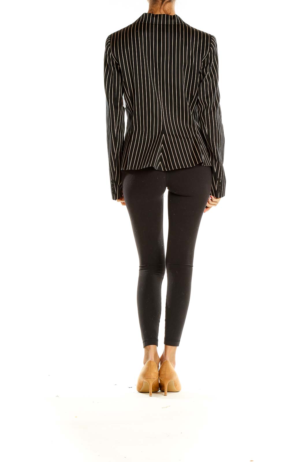 Black Striped Blazer