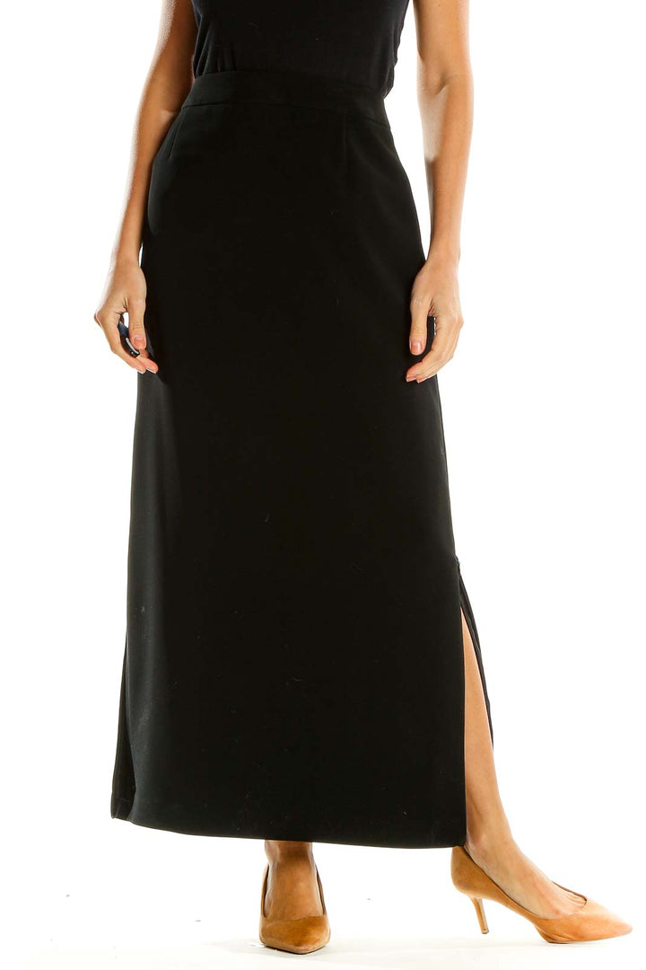 Black Classic Maxi Skirt