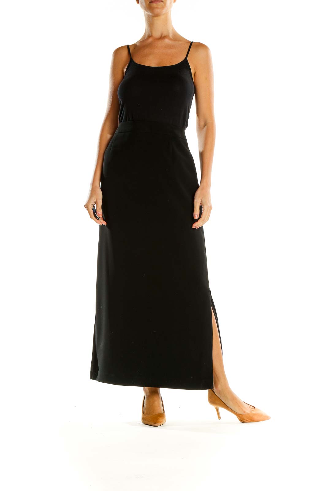 Black Classic Maxi Skirt