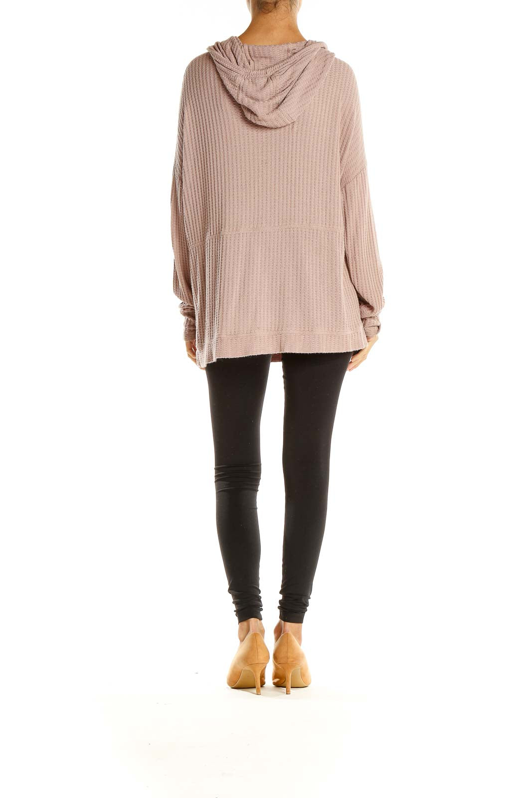 Pink Textured All Day Wear Sweater