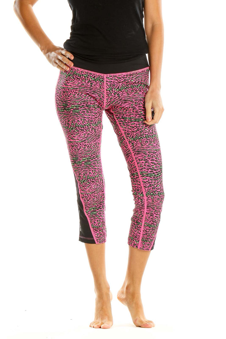 Pink Animal Print Activewear Leggings