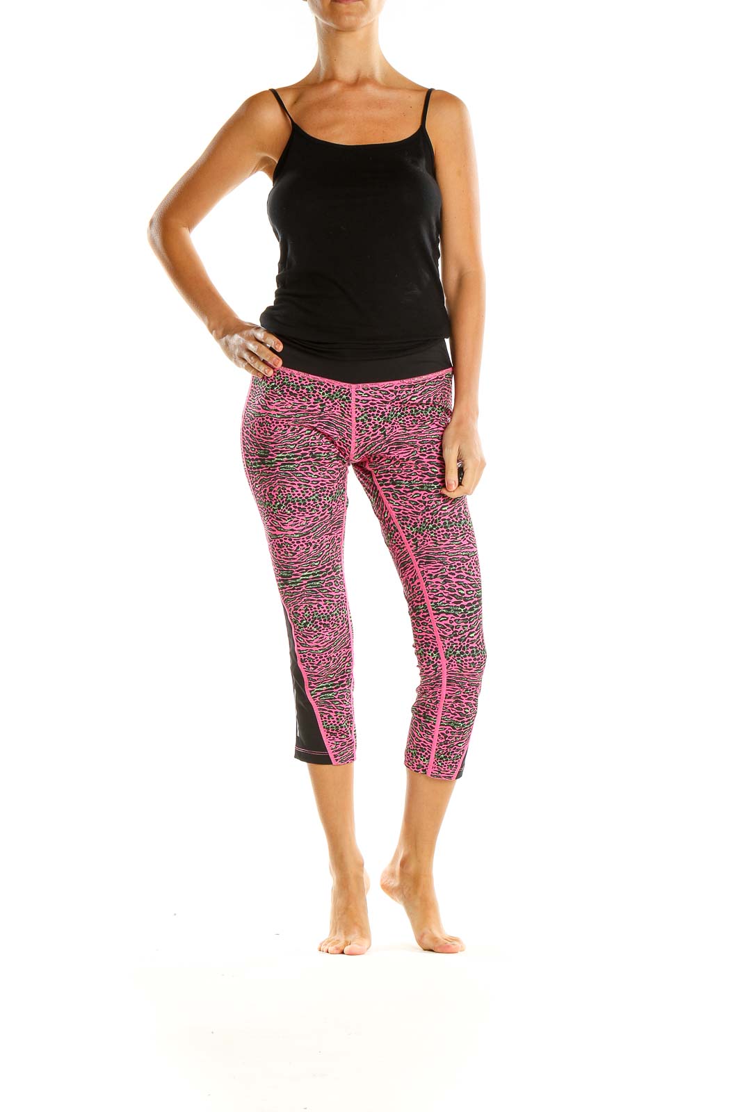 Pink Animal Print Activewear Leggings