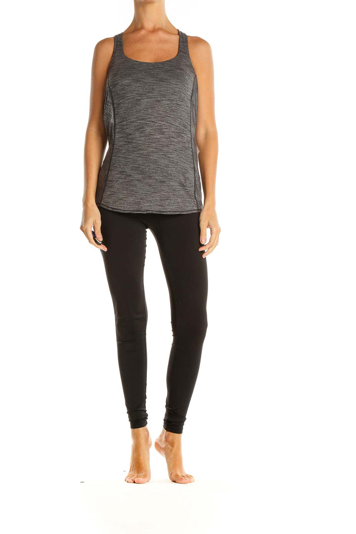 Gray Activewear Top