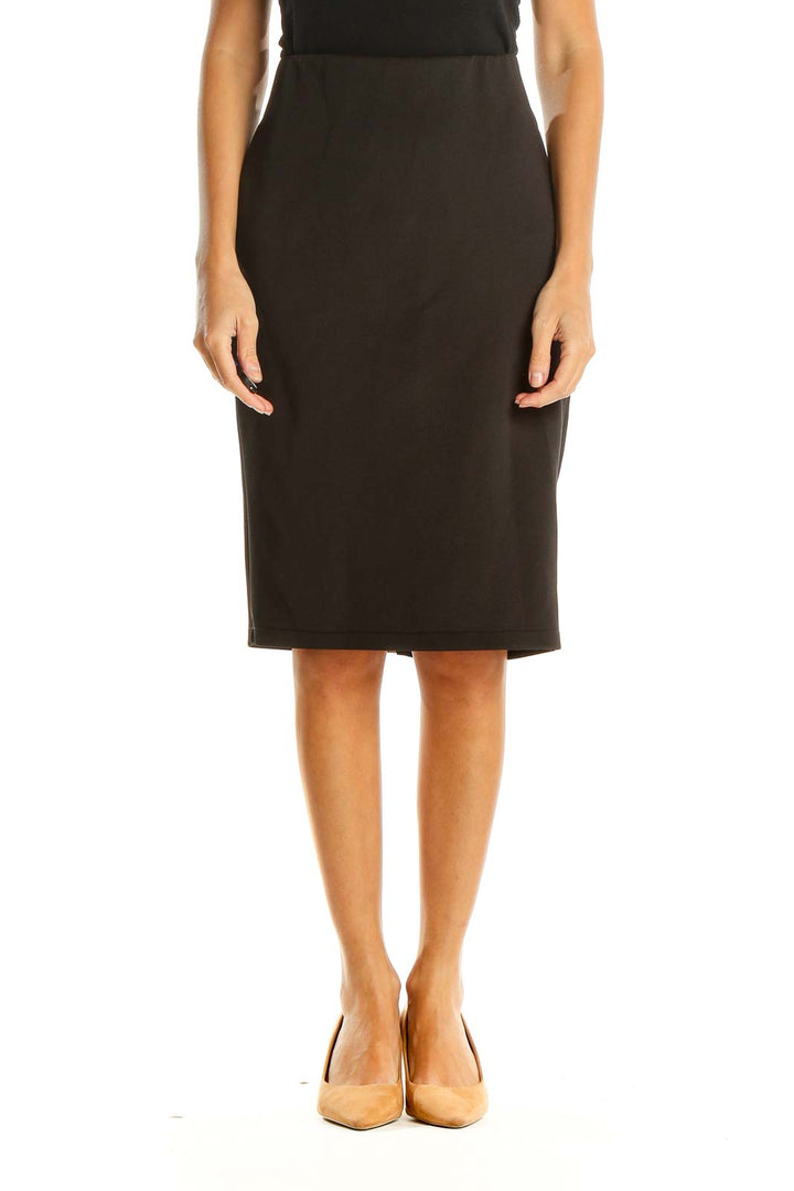 Black Brunch Pencil Skirt