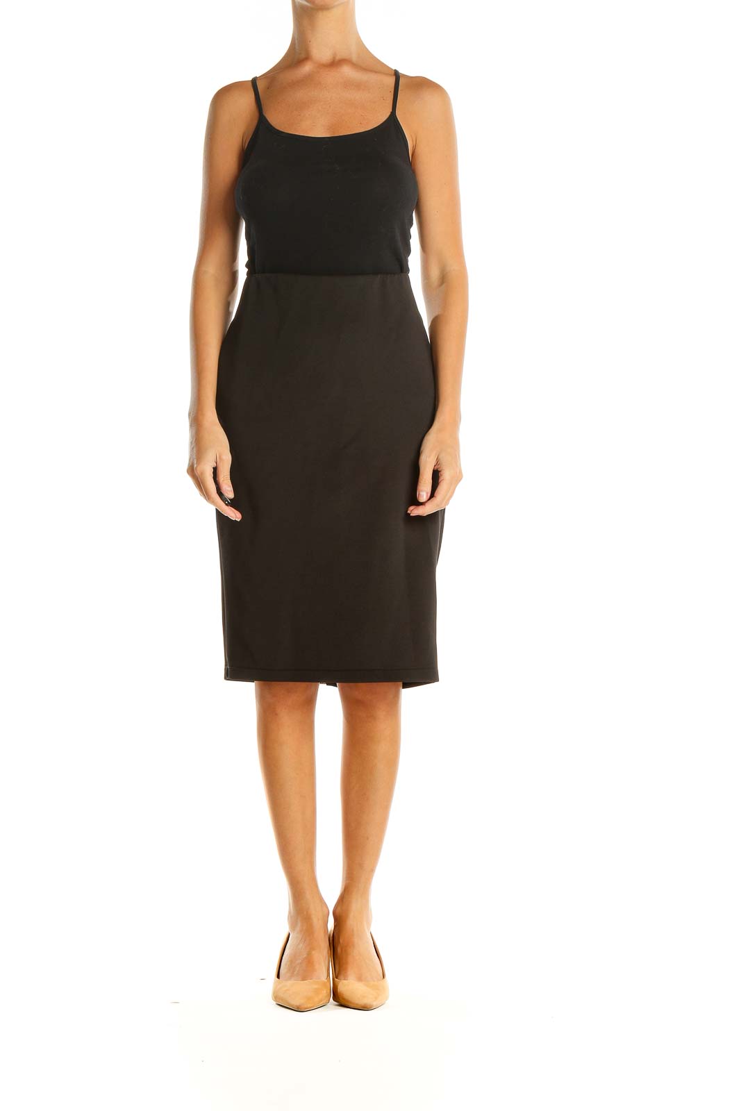 Black Brunch Pencil Skirt