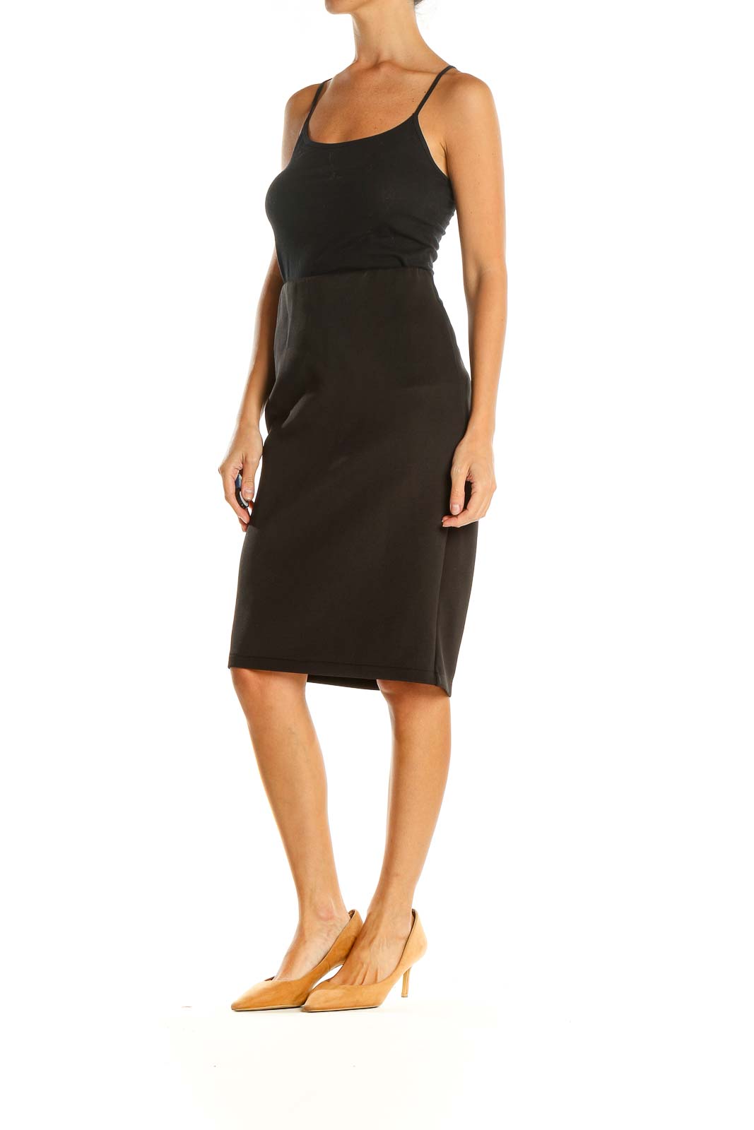 Black Brunch Pencil Skirt