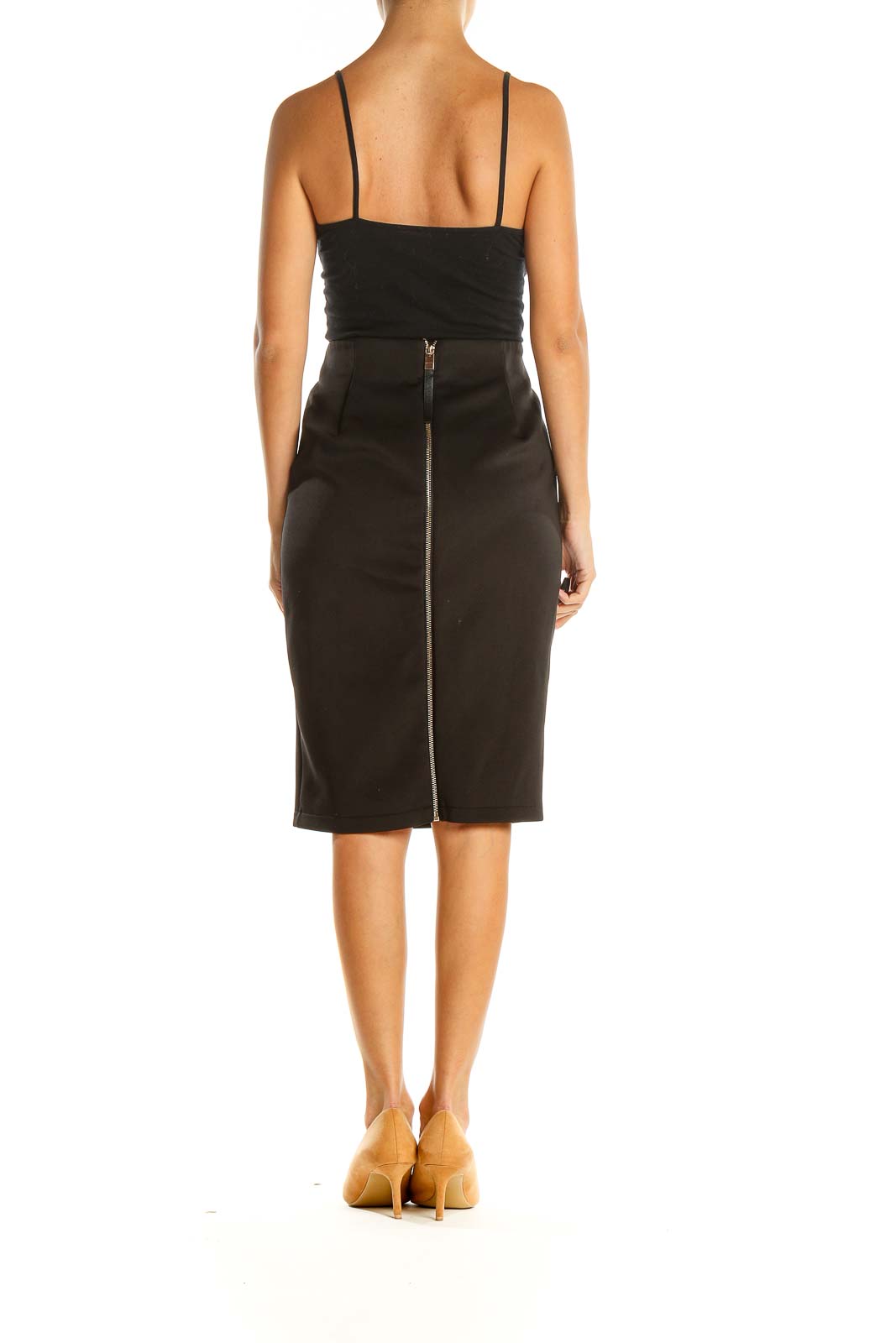 Black Brunch Pencil Skirt