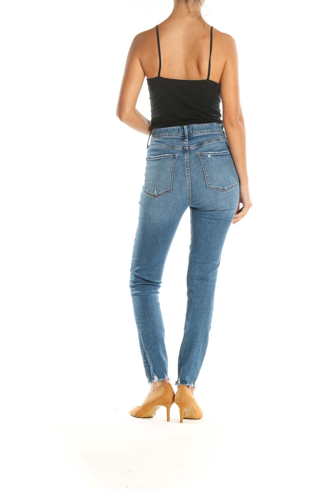 Blue High Waisted Skinny Jeans