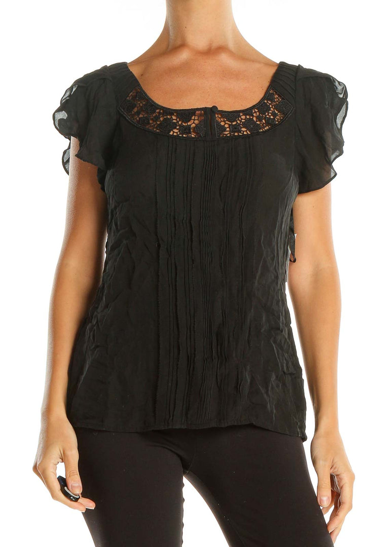 Black Lace Blouse