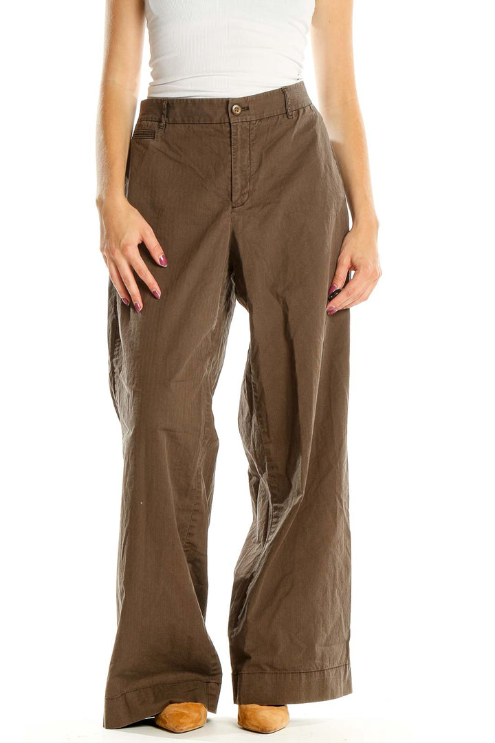 Brown All Day Wear Trousers