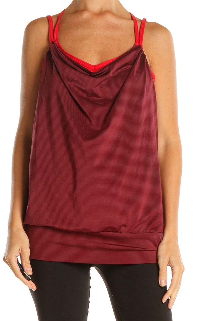 Red Activewear Top