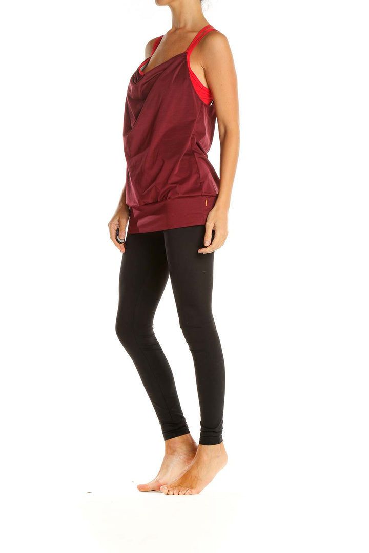 Red Activewear Top