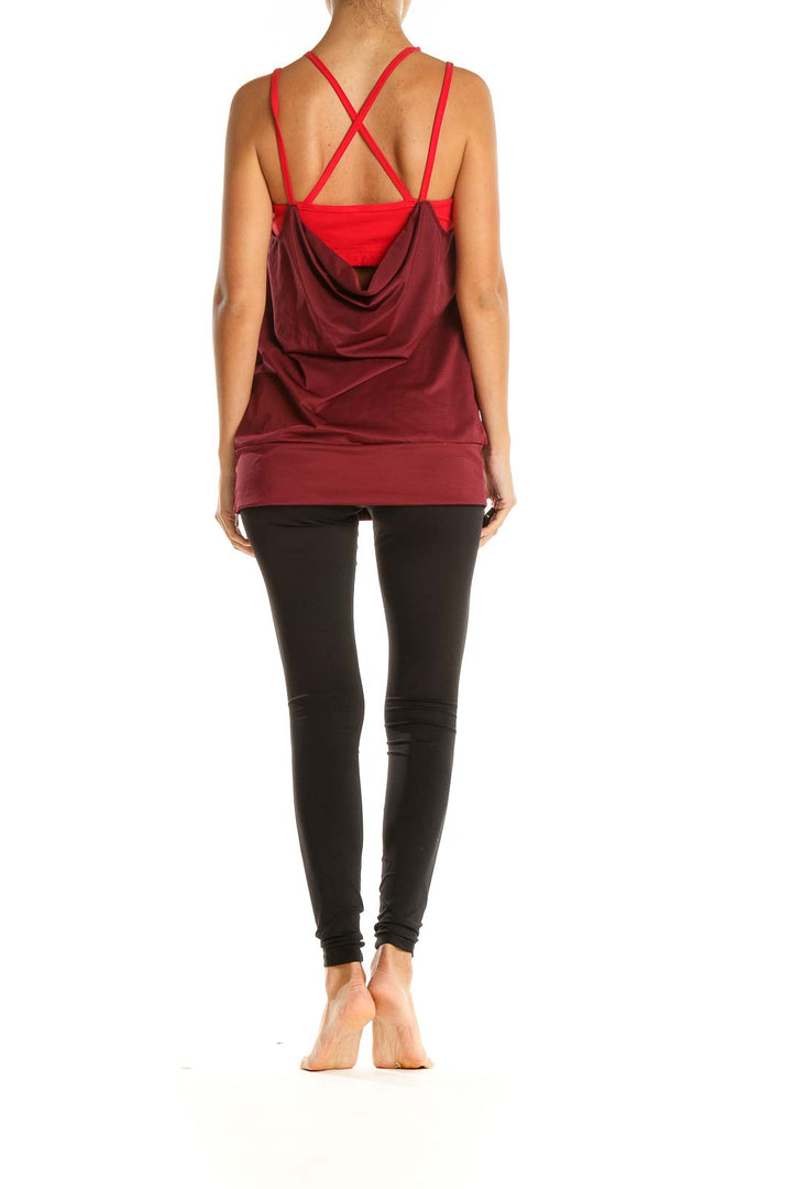 Red Activewear Top