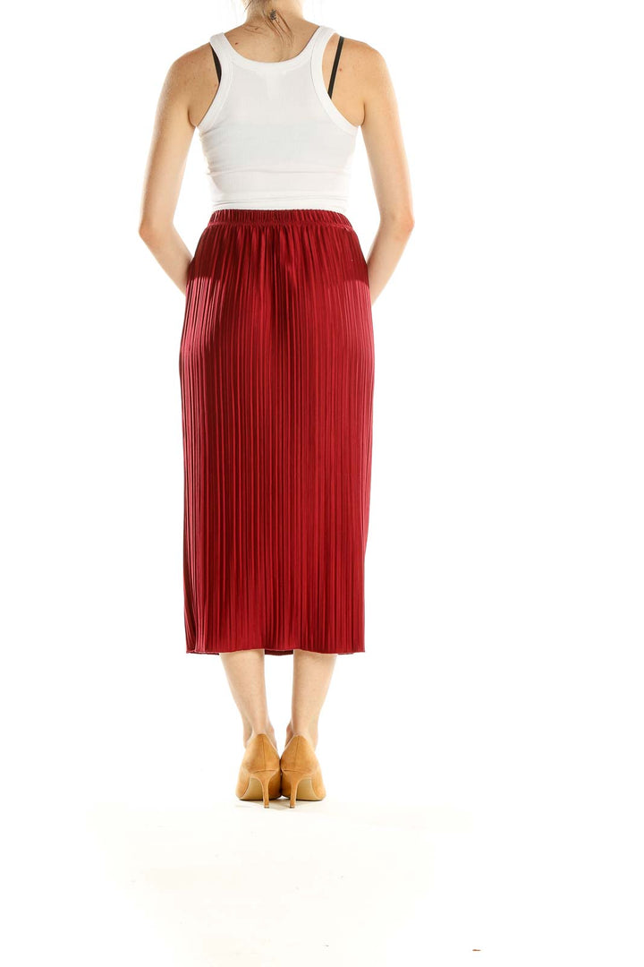 Red Brunch Pencil Skirt