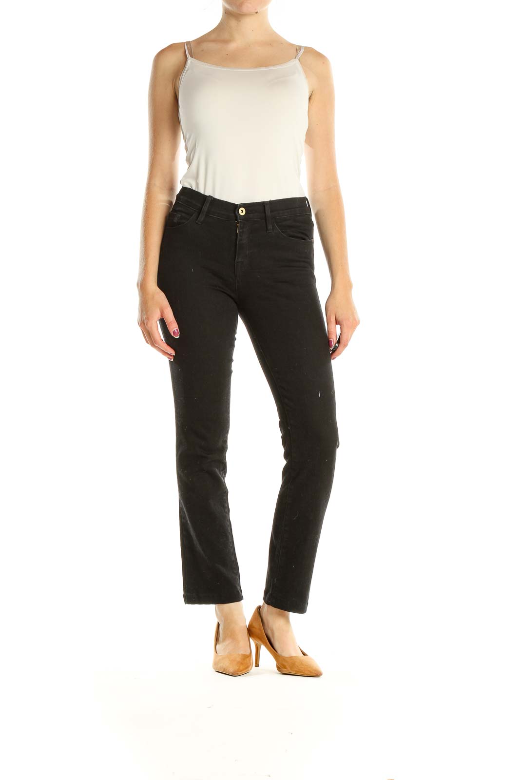 Black Straight Leg Jeans