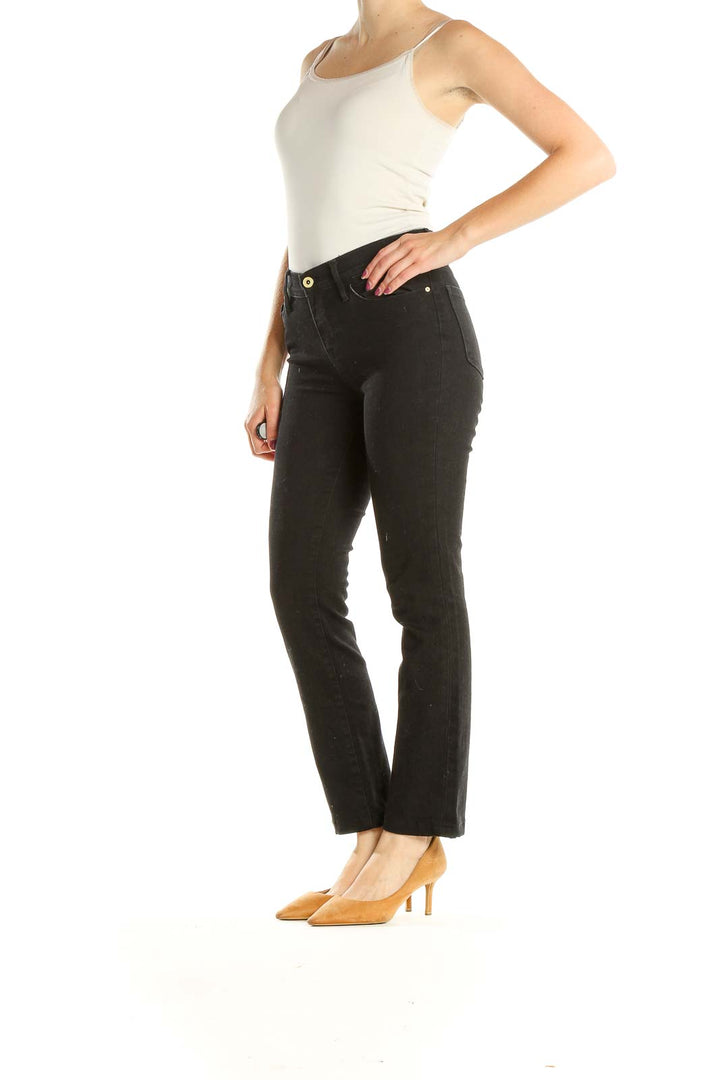 Black Straight Leg Jeans