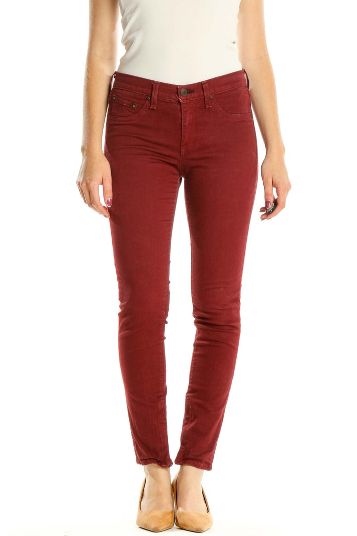 Red Skinny Jeans