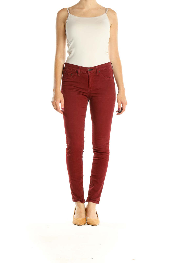 Red Skinny Jeans