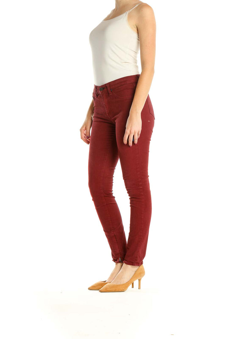 Red Skinny Jeans