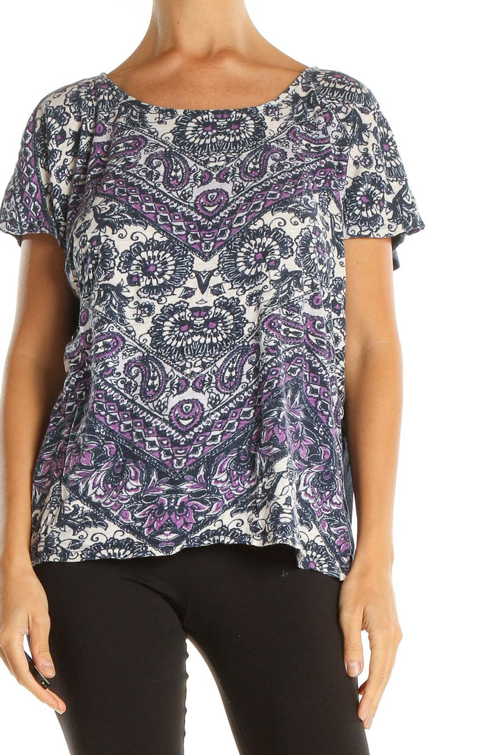 Purple Paisley Bohemian T-Shirt