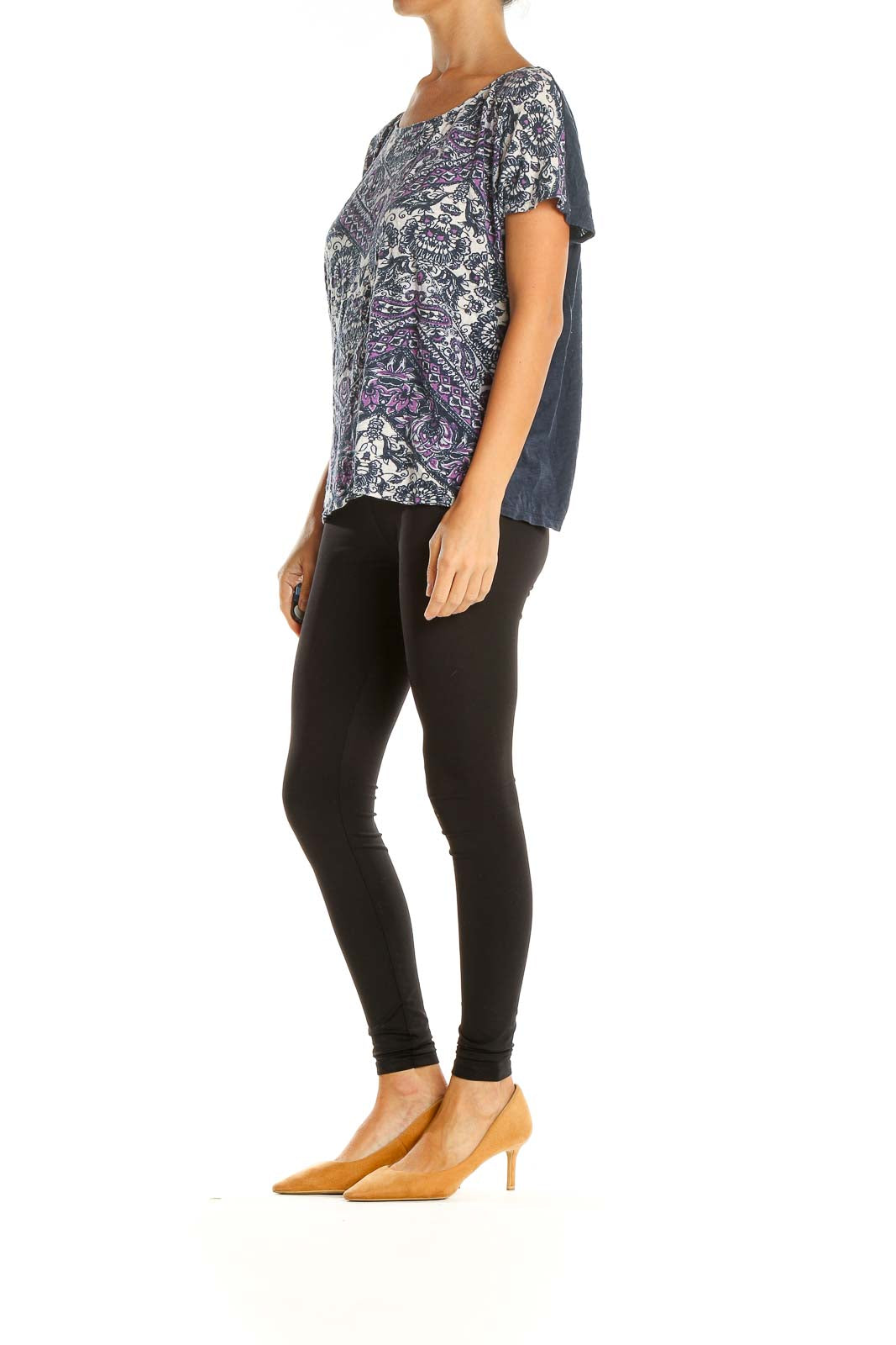 Purple Paisley Bohemian T-Shirt