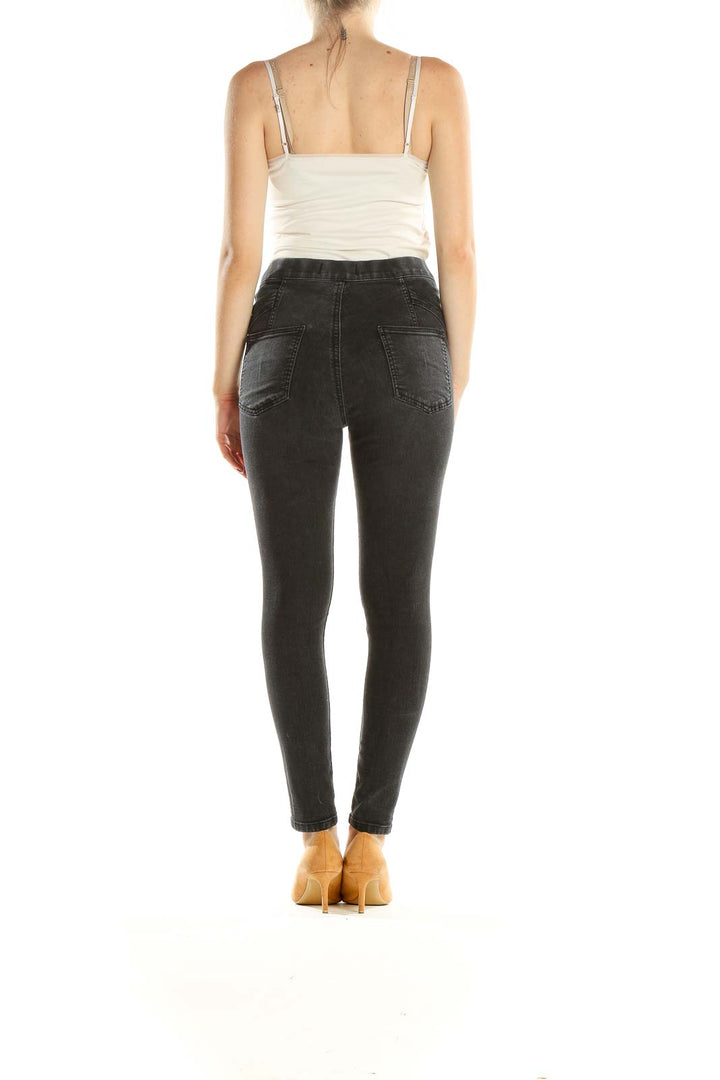 Black Gray Skinny Jeans