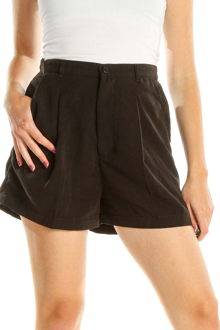 Black Chic Casual Shorts