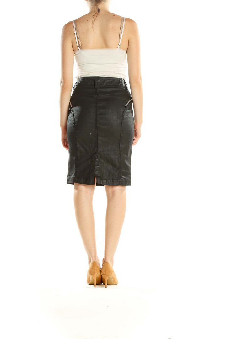 Black Classic Pencil Skirt