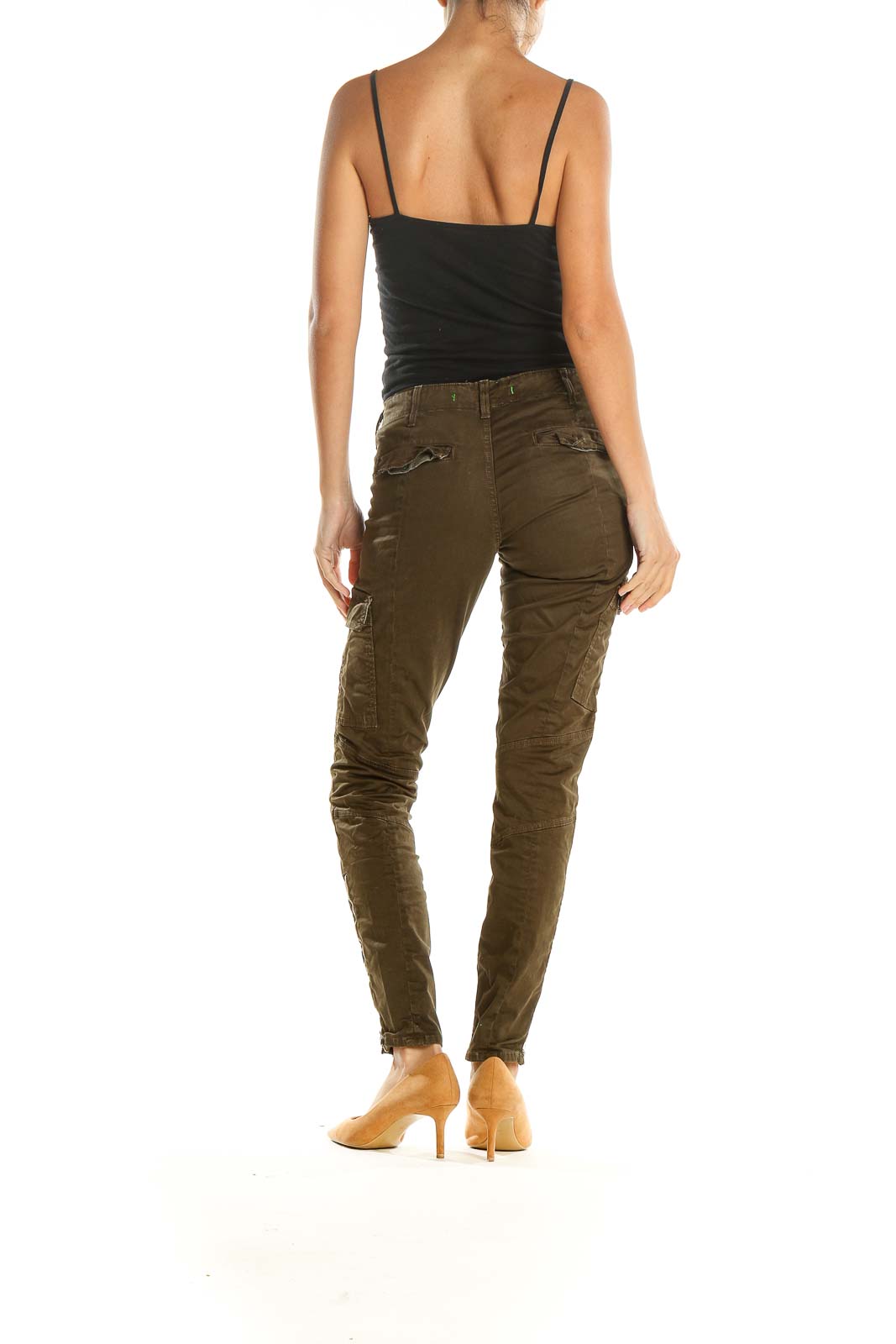 Brown Cargo Skinny Jeans