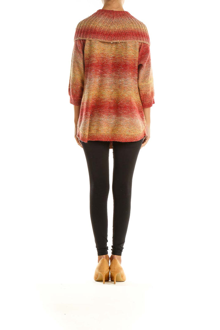 Red Striped All Day Wear Sweater