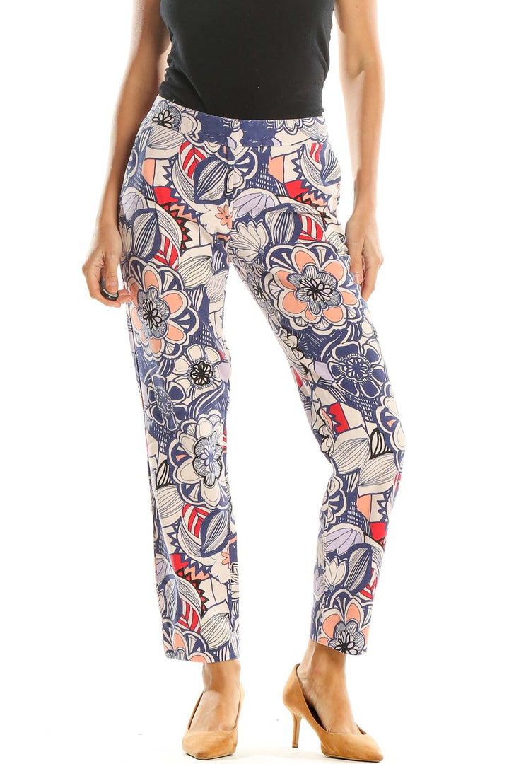 Multicolor Printed Chic Trousers