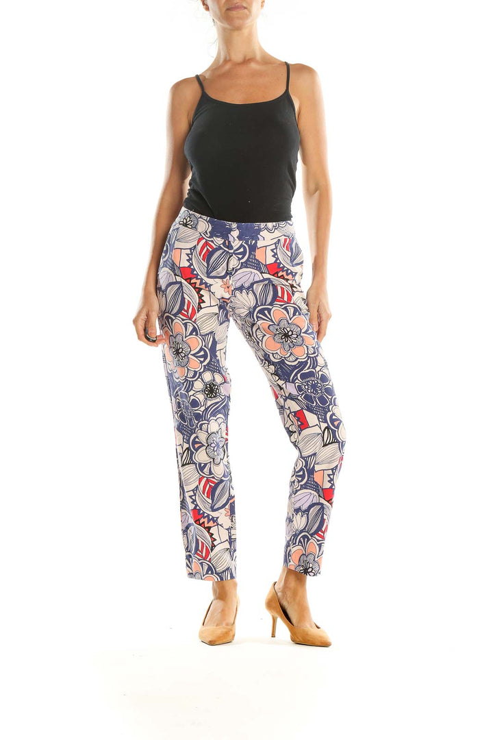 Multicolor Printed Chic Trousers