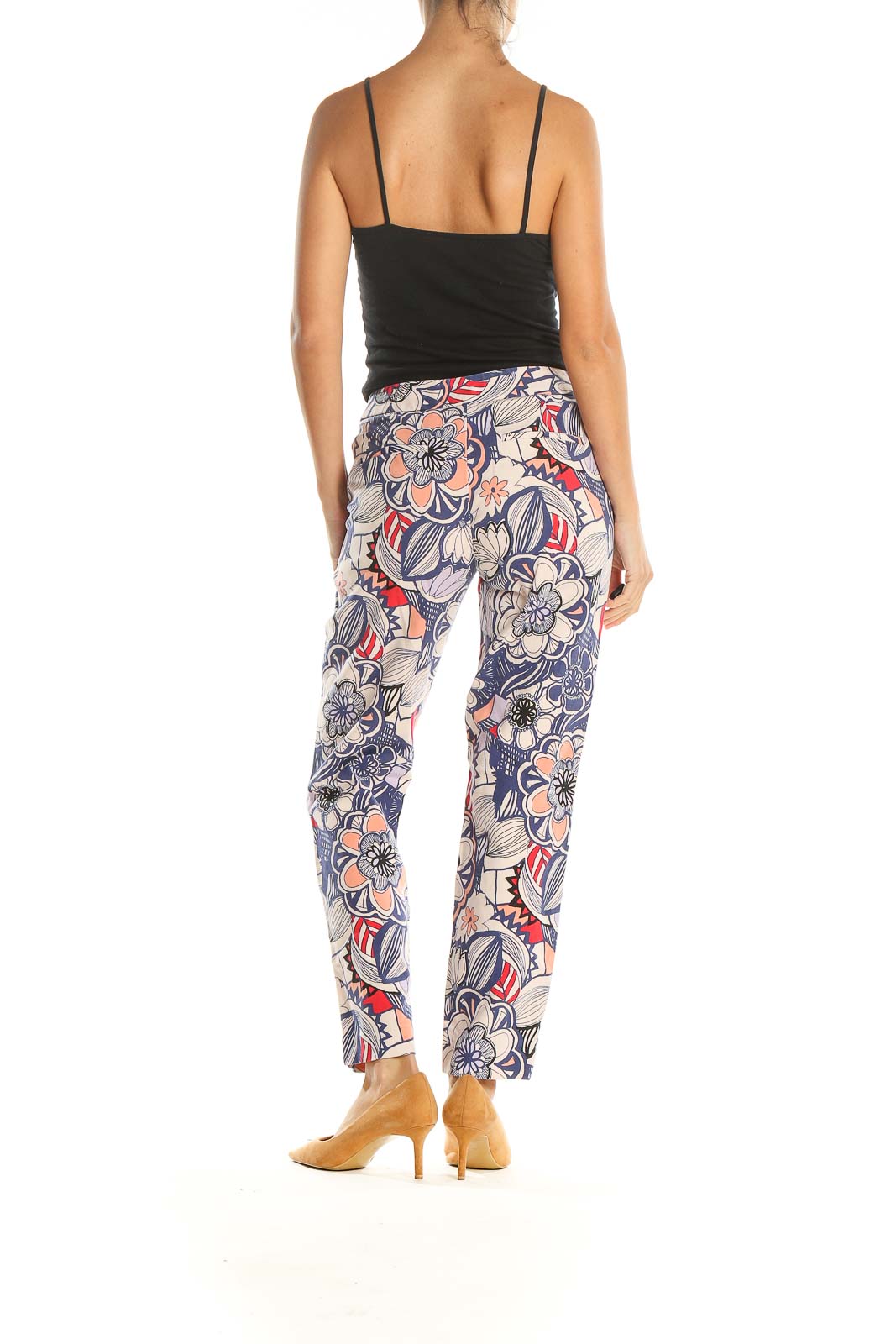 Multicolor Printed Chic Trousers