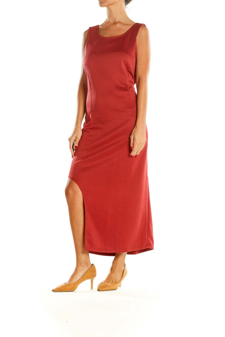 Red Cocktail Sheath Dress