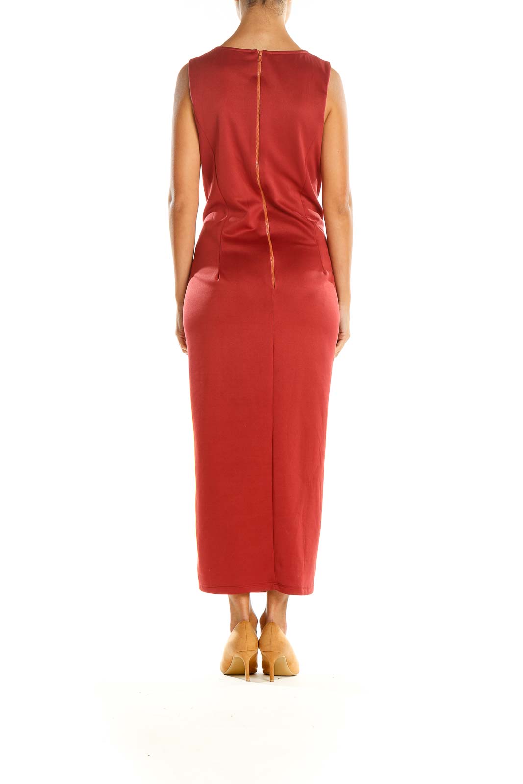 Red Cocktail Sheath Dress