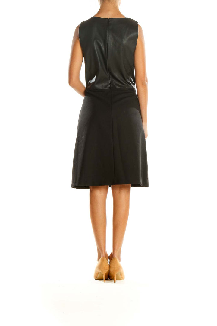 Black Work A-Line Dress