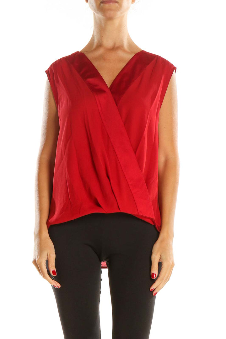 Red Classic Blouse