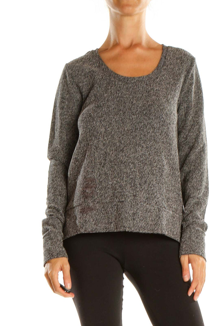 Gray Casual Sweater