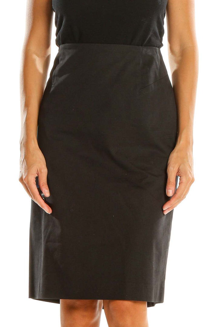 Black Classic Pencil Skirt